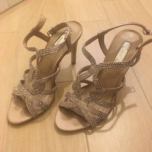 Champagne color 3 inch heels